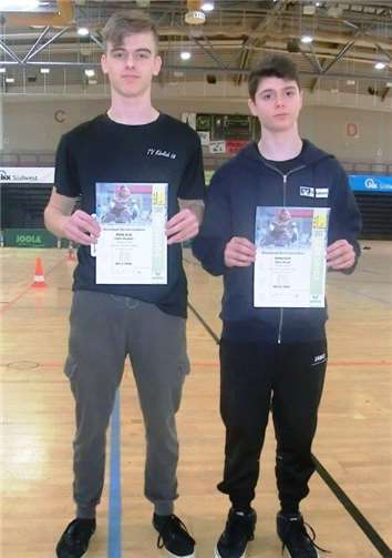 Rheinlandmeister Collin Kremer (links) und Dritter René Rünz (rechts).privat