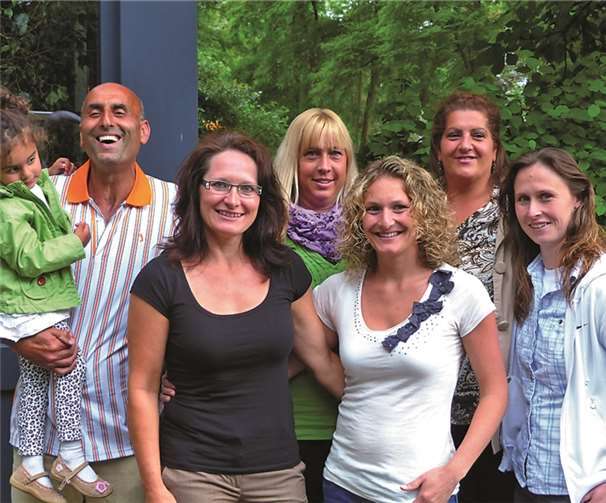 Rheinlandmeister Damen 30+ v.l. Trainer Zaki Hassan, Christine Hölzke, Vera Stegmann, Sabine Bender, Fadja Hassan und Sandra Schunk.