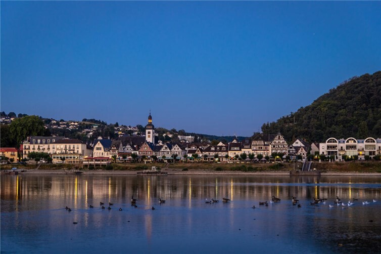 Rheinpromenade Bad Breisig am Abend