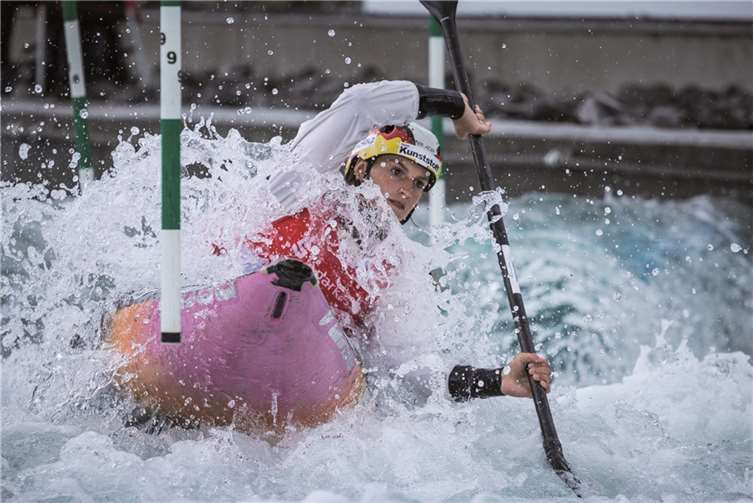 Ricarda Funk bei ihrem Lauf.Alexander Funk