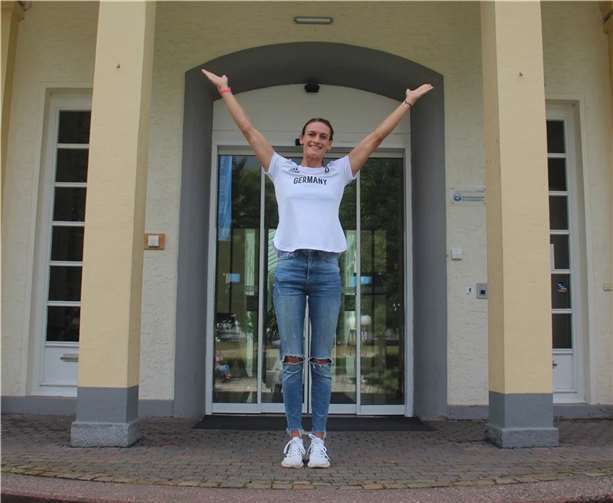 Ricarda Funk in der Römer-Therme in Bad Bresig. Foto: Archiv KMI