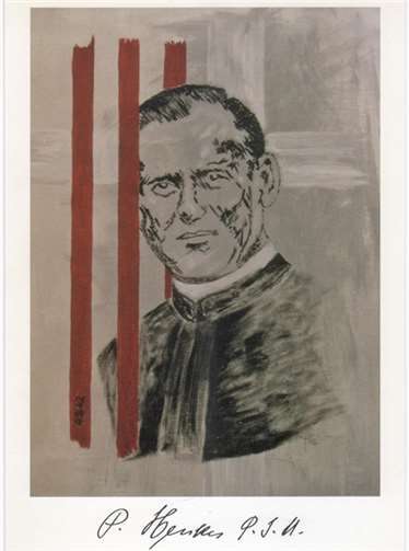 Richard Henkes, gezeichnet von P. Andy Givel SAC.