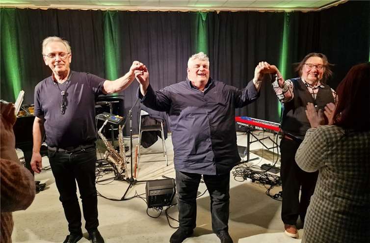 Richard Wester, George Nussbaumer und Manfred Maurenbrecher (v.l.) wurden mit Standing Ovation verabschiedet.