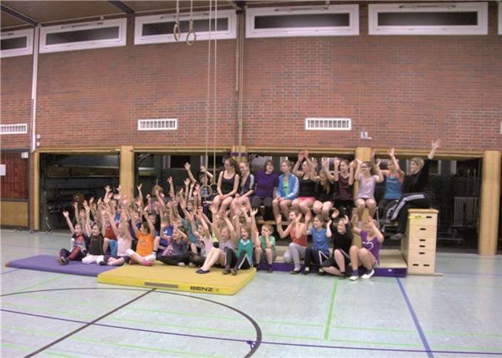 Richtig viel Spaß hatten die kleinen und größeren Sportler beim alljährlichen "Weihnachtsturnen". privat