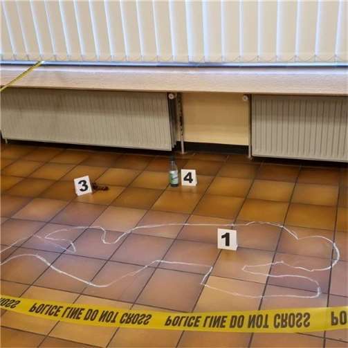 Richtige Tatortatmosphäre bei der Krimilesung.  Foto: privat