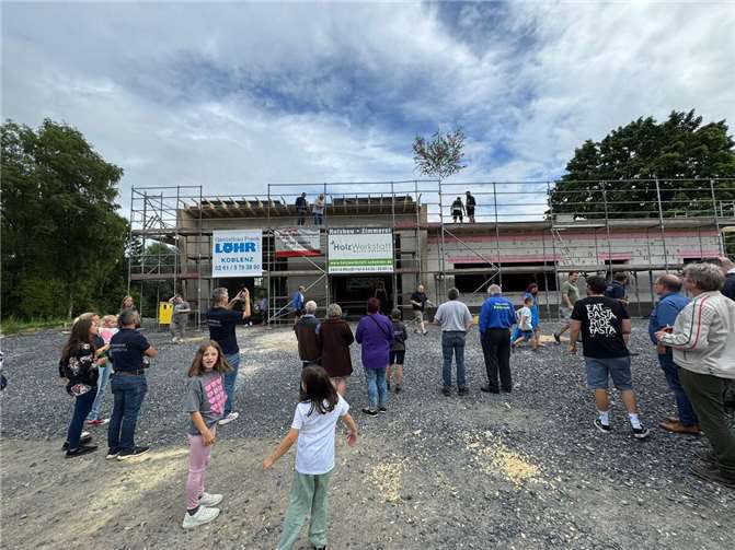 Richtspruch und Rohbaubesichtigung in Rückeroth. Fotos: OG Rückeroth