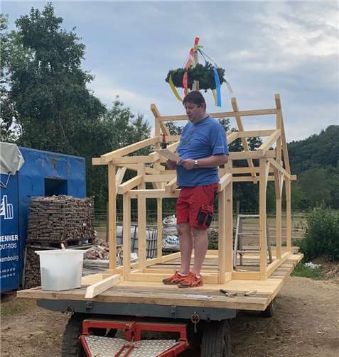 Richtspruch von Krippenbaumeister Charly Girnstein.