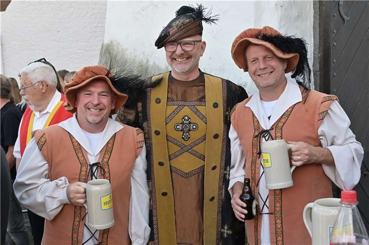 Ritter Kuno von Falkenstein und seine Pagen.