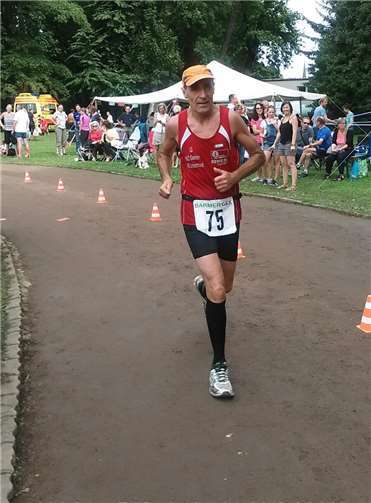 Robert Gotto auf der 100 km – Strecke in Leipzig.privat