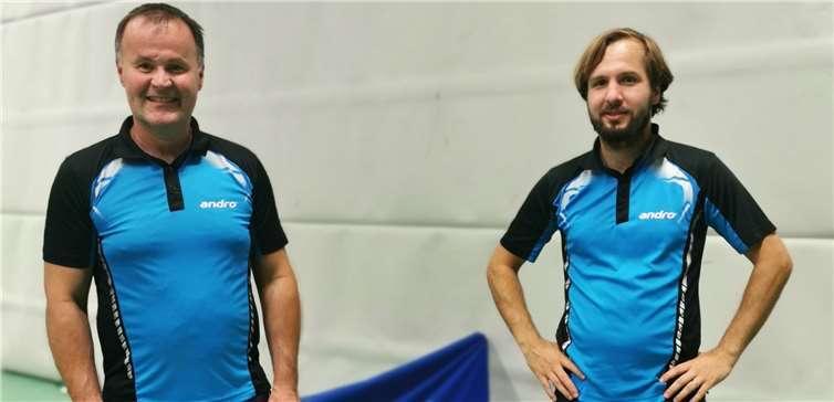 Robert Kasper (v.li.) und Malte Morgen können auf vie Siege in vier Spielen schauen. Foto: privat