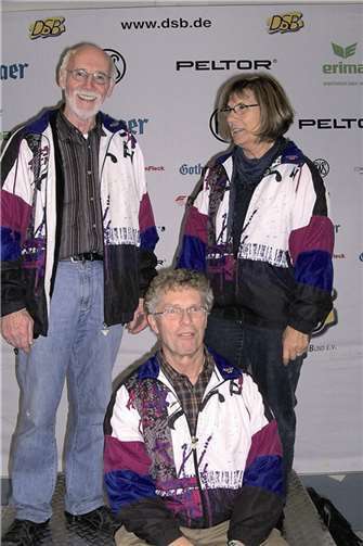 Robert Korden, Ingrid Metz und Toni Risse gewannen zusammen11 x gold, 6 x silber und 2 x bronze in den Einzel- und Mannschaftswettbewerben. privat