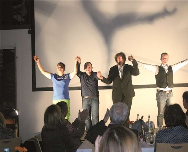 Roberto Capitoni, Serhat Dogan, Götz Frittrang und Brain O´Gott haben die Gäste begeistert. privat