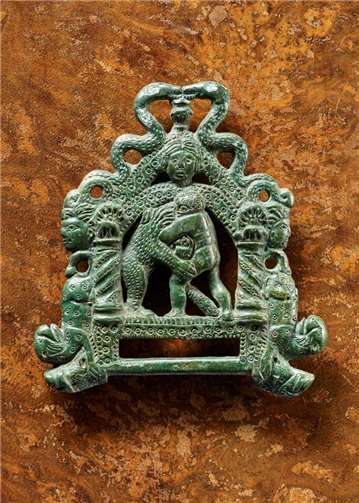 Römische SchnalleKampf des Herakles mit dem nemeischen Löwen3.-4. Jahrhundert n.Chr.Fundort: Hilden, Kreis MettmannLVR Landesmuseum BonnFoto: J. Vogel 