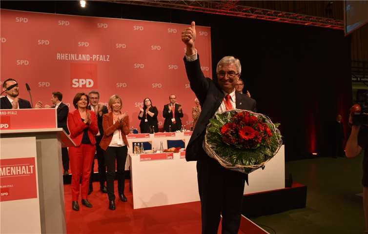 Roger Lewentz als Landesvorsitzender wiedergewählt.privat