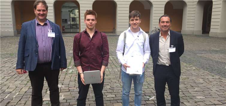 Rolf Faßbender, Christoph Neugebauer, Keanu Fuchs und Marcello Jansen strahlten vor Stolz über die erreichten Platzierungen.Fotos: privat