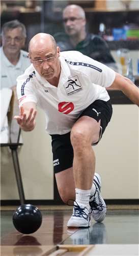 Rolf Hammer konnte mit 754 Holz (4 WP) Uwe Lehmann (749 Holz / 2 WP) knapp halten. Foto: Mike Killadt