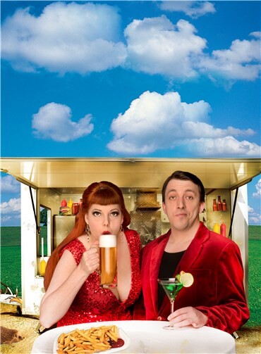 Rollentausch? Virginia Plain und David Kaiser. Foto: Jörn Hartmann/Quelle: Kulturlant – Kulturverein Grafschaft