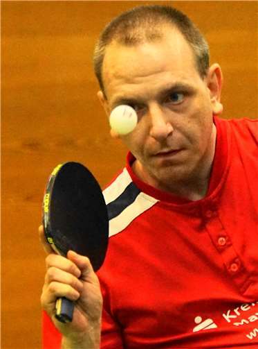 Rollstuhlfahrer Christian Reuter ließ sich in all seinen drei Einzeln nicht bezwingen.Foto: M. Schreiber