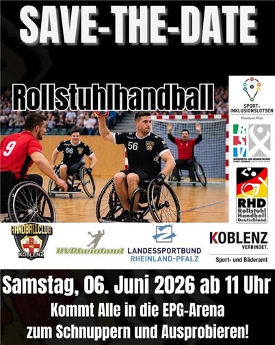 Rollstuhlhandball in Koblenz (Plakat)