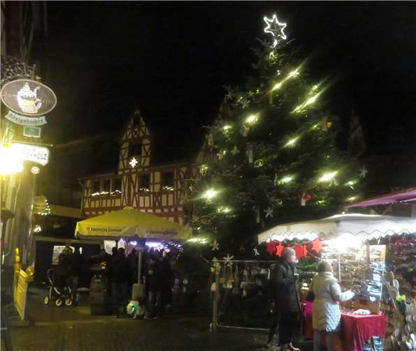 Romantische Stimmung auf dem Markt.