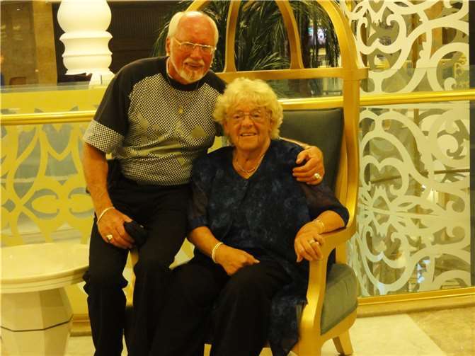 Romed Heinrich Kaufhold mit seiner Frau Dietlinde  Foto: privat