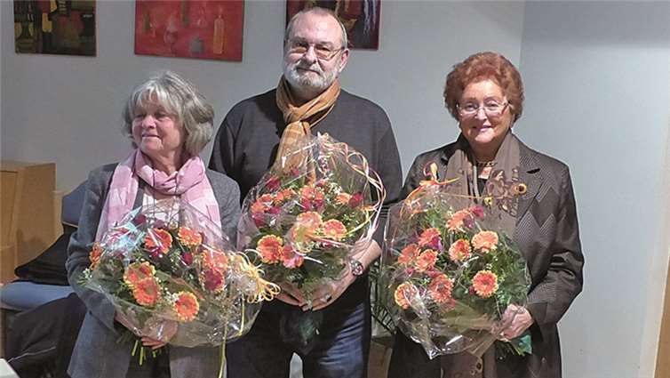 Rosa Schlesinger, ,Hella Ganser und Hans-Jürgen Zander haben sich durch jahrzehntelanges Engagement um den Verein verdient gemacht. privat