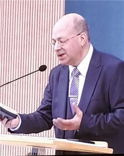 Ruben Wittlich referierte über das Thema: „Fürchte keinerlei Ursache des Schreckens“.Privat