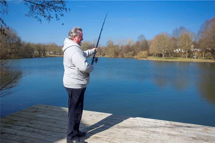 Rudi Velten hat die Angelsaison eröffnet.-WT-