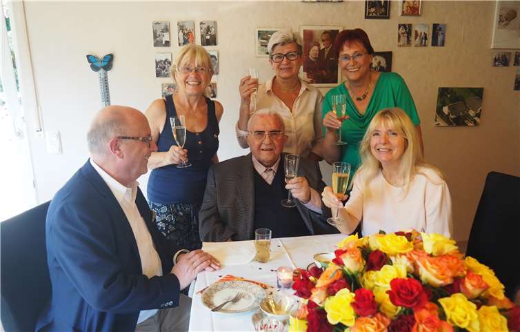 Rudolf Stefan verbrachte seinen 100. Geburtstag in fröhlicher Runde.Privat