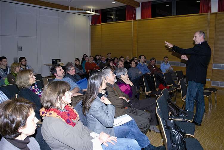 Rüdiger Meyer berichtete über die Hintergründe und Entwicklungen im fairen Handel. privat