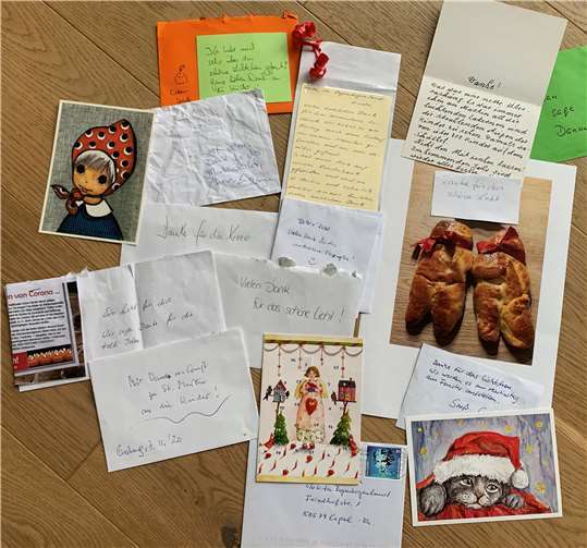 Rührende Rückmeldungen kamen per Post.