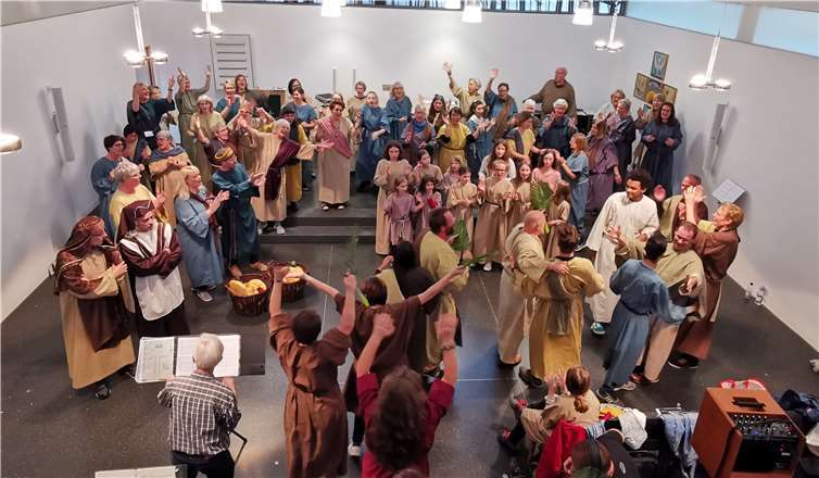 Rund 100 Menschen sind an der Aufführung der Passion beteiligt. Foto: privat