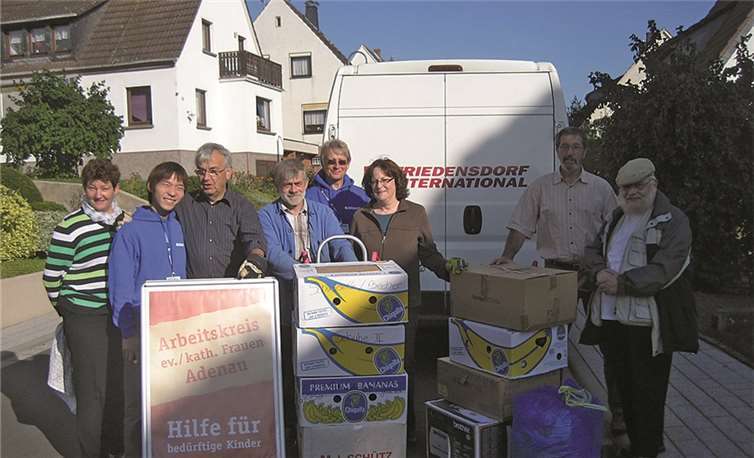 Rund 100 Pakete wurden für den Hilfsgütertransport nach Oberhausen im September verladen.privat
