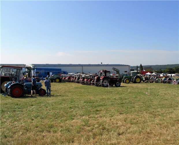 Rund 100 Traktoren gab es zu besichtigen.privat