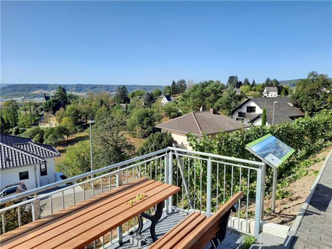 Rund 12.000 Euro sind aus dem LEADER-Programm in den Lehrweinberg der Ortsgemeinde Ockenfels (Verbandsgemeinde Linz) geflossen. Jetzt haben Interessent*innen aus der Region Rhein-Wied erneut die Chance auf eine Förderung. Foto: entra Regionalentwicklung GmbH