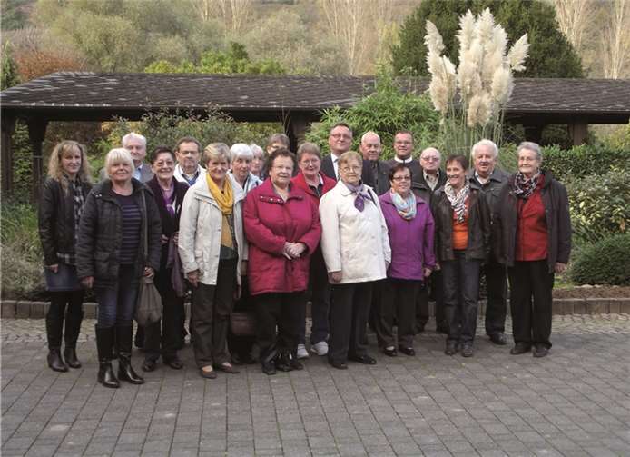 Rund 20 ehemalige Mitarbeiter trafen sich beim Seniorennachmittag in Kloster Ebernach.privat