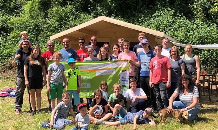 Rund 30 große und kleine Helferlein unterstützten die 72-Stunden-Aktion in Urbar. Foto: privat