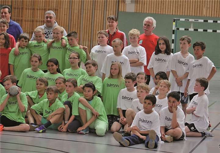 Rund 50 Kinder waren in Meckenheim am Start.privat