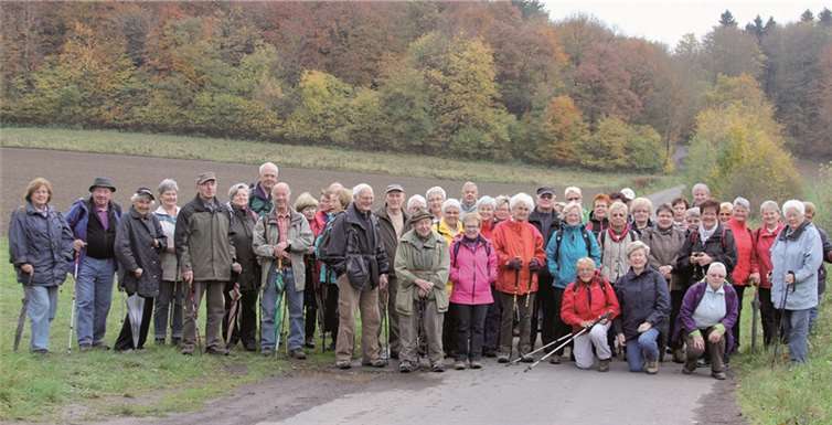 Rund 50 Wanderfreunde nahmen an der Wanderung des Eifelverein Andernach teil. privat