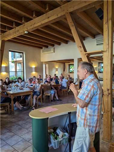 Rund 50 interessierte Bürger*innen beteiligten sich aktiv an den Diskussionen mit Ortsvorsteher Ackermann sowie Vertreter*innen der Grünen Ortsgruppe und der Grünen Fraktion im Gülser Ortsbeirat. Quelle: Grüne Koblenz