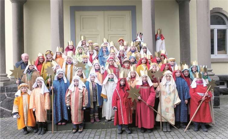 Rund 75 Kinder haben in diesem Jahr wieder ihren Segen an die Haustüren in Plaidt geschrieben.