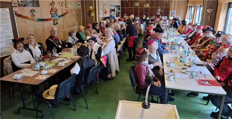 Rund 80 Senioren feierten bei der Karnevalsveranstaltung der Senioren-Union in Mendig.  Foto: Gerd Schäfer