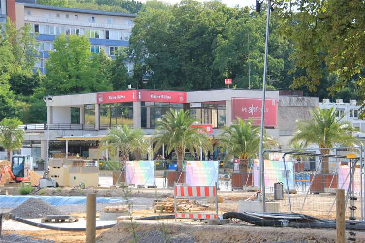 Rund zwölf Millionen Euro kostet die Sanierung der „Kurparkterrassen“ nach der Flut. 1,2 Millionen Euro davon muss die Stadt stemmen. Foto:GS