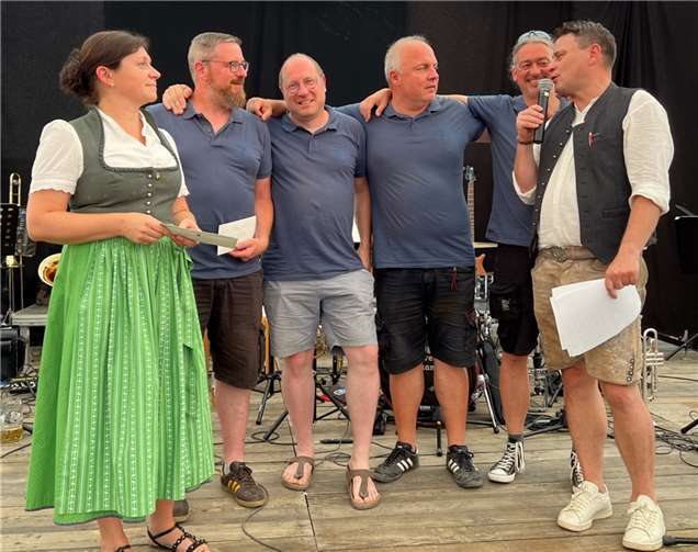 SCP Mannschaft 1 bei der Siegerehrung, v.l.: Markus Reth, Gerd Braun, Michael Kolligs, Frank Rippel.