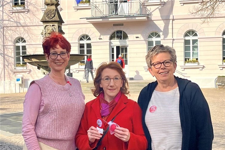 SPD Frauen im KV Ahrweiler zum Weltfrauentag in RemagenS. Sebastian-Berthel, S. Müller, A. Trocha