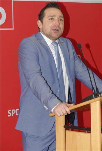 SPD-Kreisvorsitzender Benedikt Oster ließ das politische Jahr 2019 noch einmal Revue passieren.