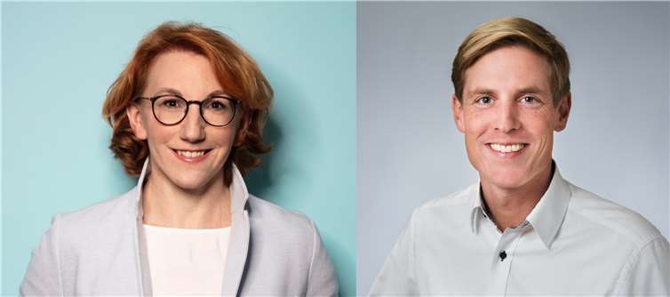 SPD-Landtagsabgeordnete Susanne Müller und SPD-Bundestagskandidat Christoph Schmitt.Foto: privat