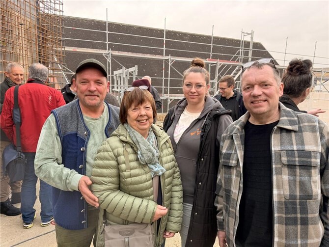 SPD Ortsverein mit (v. l.) Michael Steins-Wissmann, Christine Owald, Kim-Rommy Meyer, Markus Dievenich. Foto: Michael Steins-Wissmann