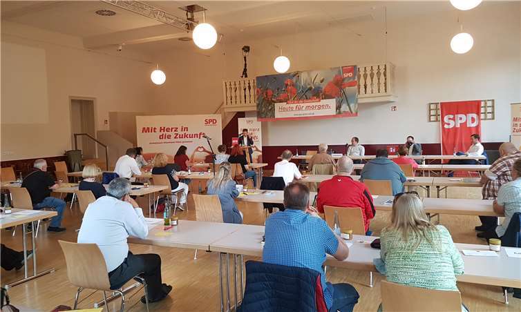 SPD Sitzung im Sommer 2020 im Winzersaal Lantershofen.Foto: privat
