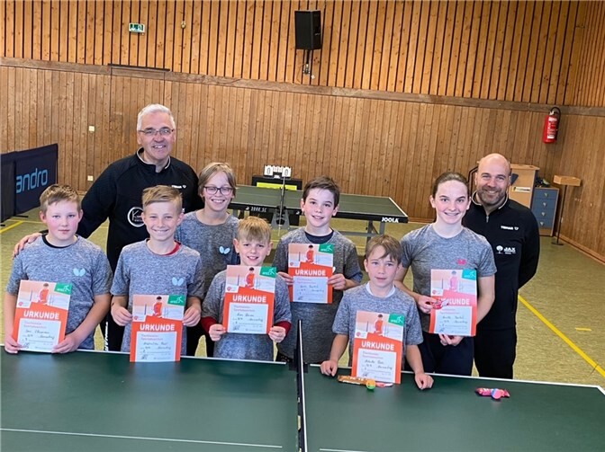 SV Kail Kids bestehen Tischtennis-Sportabzeichen. Quelle: SV Kail